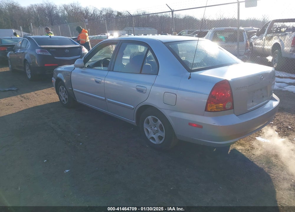2004 HYUNDAI ACCENT GL VIN: KMHCG45C24U551950