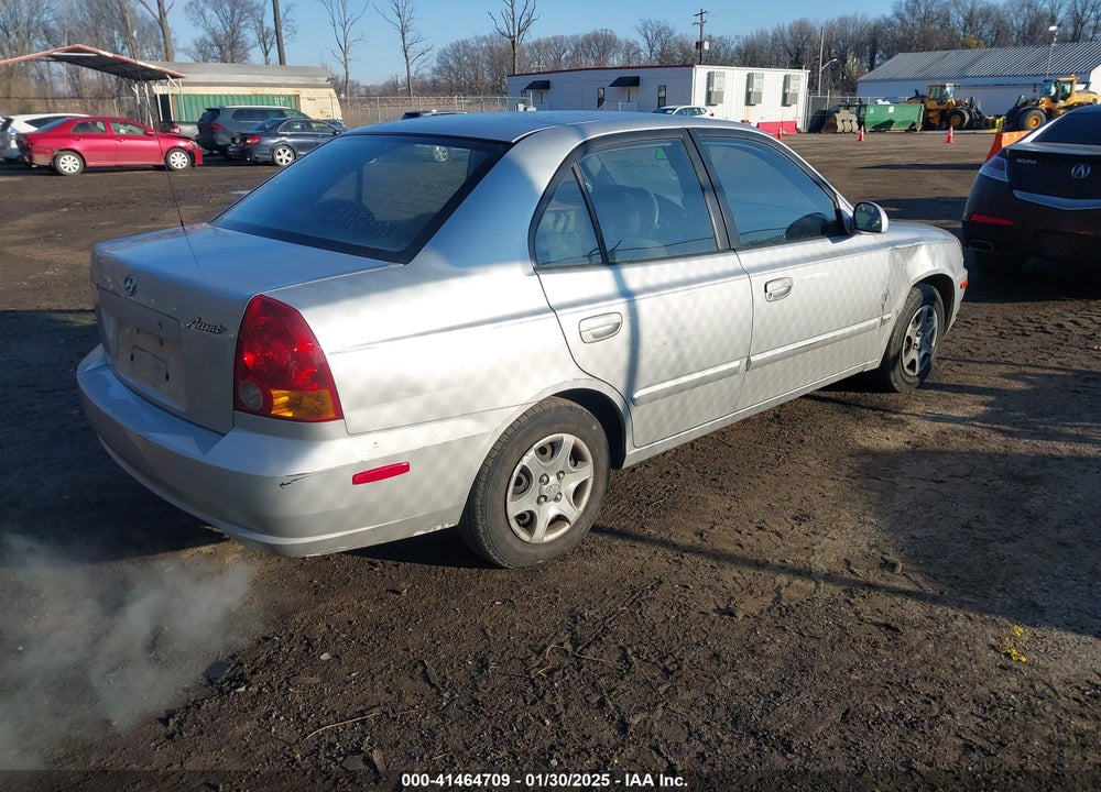 2004 HYUNDAI ACCENT GL VIN: KMHCG45C24U551950