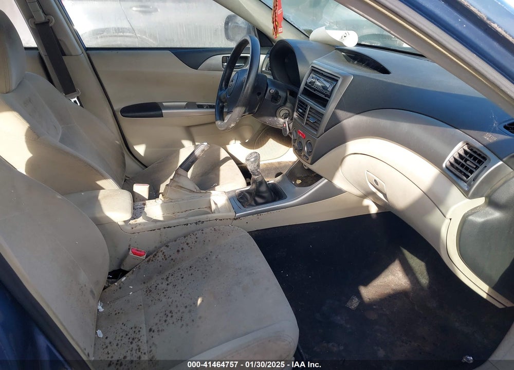 2009 SUBARU IMPREZA VIN: JF1GE61689G507633