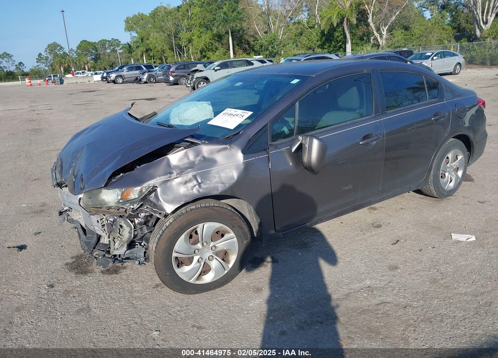 2014 HONDA CIVIC VIN: 19XFB2F56EE027866