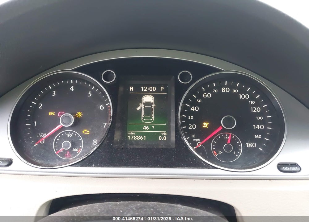 2012 VOLKSWAGEN CC VIN: WVWMP7AN1CE538584