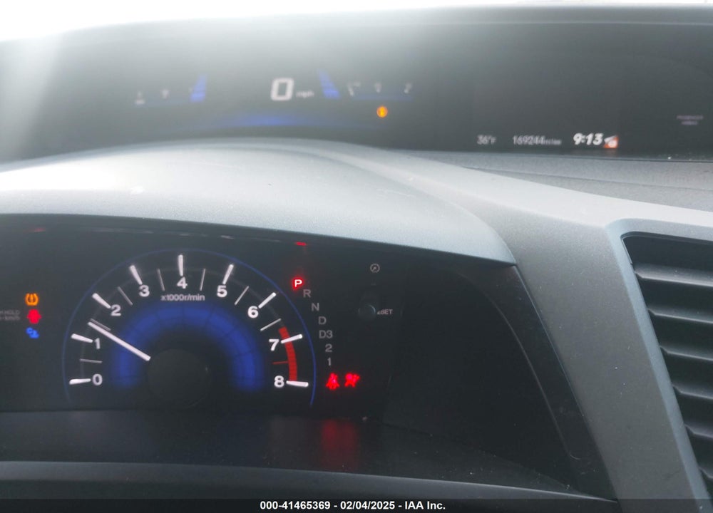 2012 HONDA CIVIC EX-L VIN: 19XFB2F93CE011589