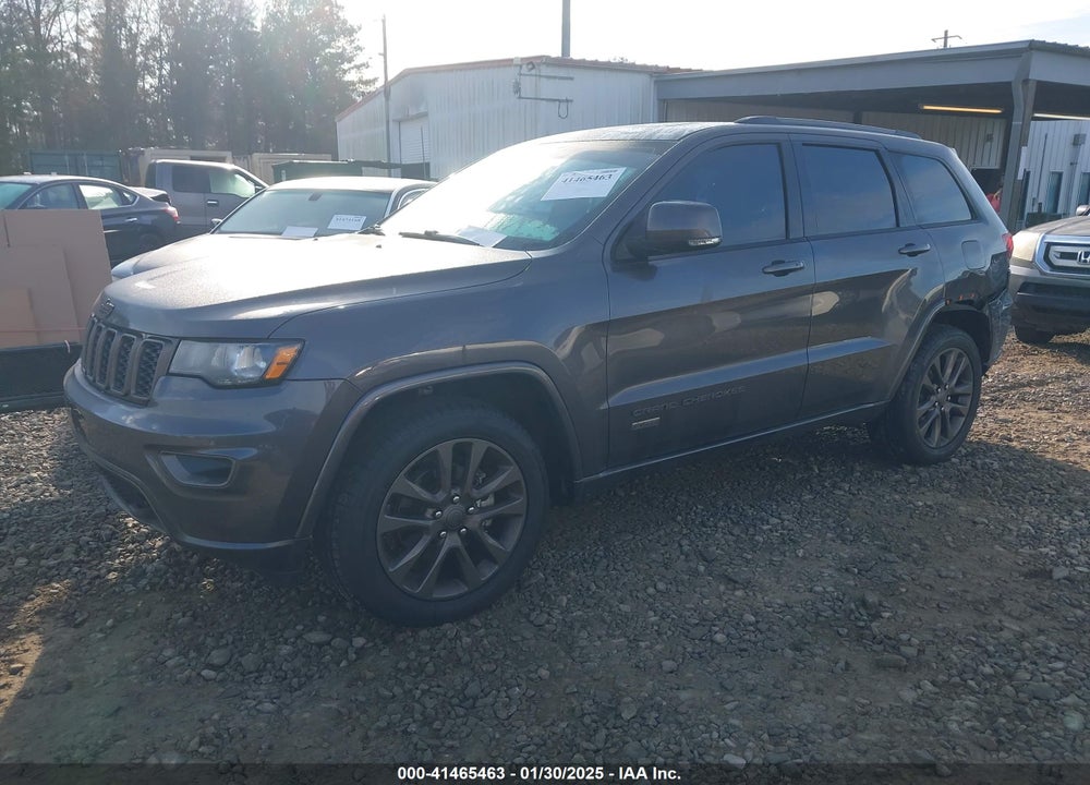 2016 JEEP GRAND CHEROKEE LIMITED 75TH ANNIVERSARY VIN: 1C4RJEBG8GC480258
