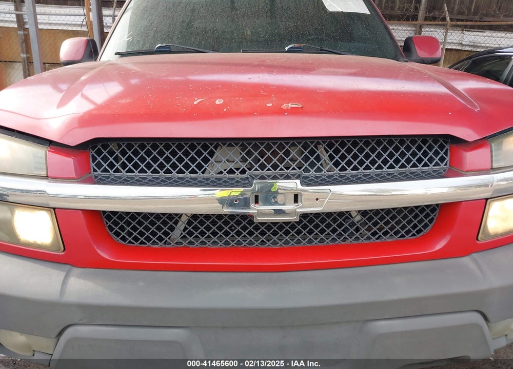 2002 CHEVROLET AVALANCHE 1500 VIN: 3GNEK13T72G141729