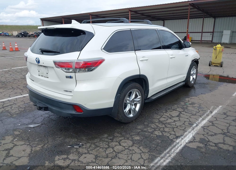 2016 TOYOTA HIGHLANDER HYBRID LIMITED VIN: 5TDDCRFH1GS015205