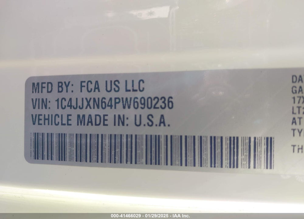 2023 JEEP WRANGLER 4XE 4X4 VIN: 1C4JJXN64PW690236