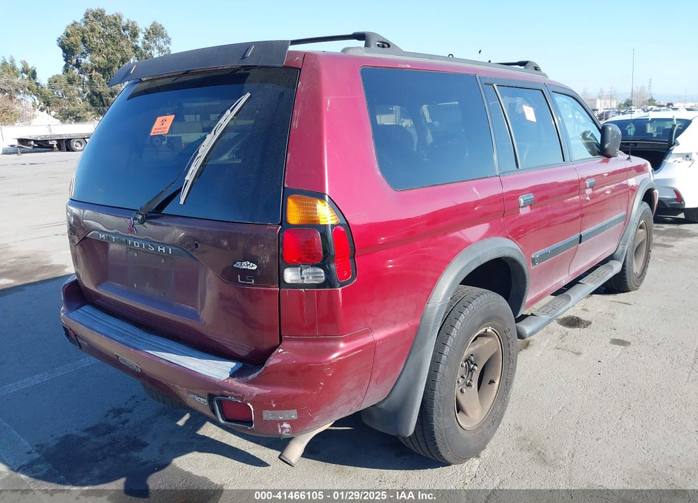 2000 MITSUBISHI MONTERO SPORT VIN: JA4LS31H9YP003716