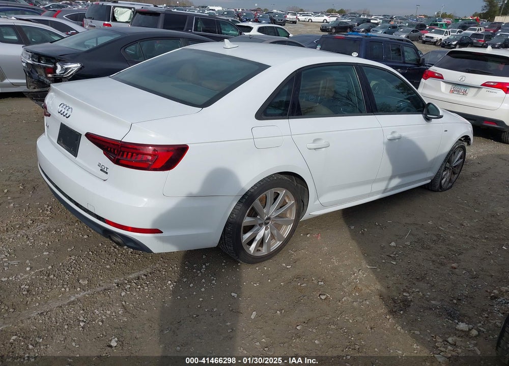 2018 AUDI A4 2.0T TECH ULTRA PREMIUM/2.0T ULTRA PREMIUM VIN: WAUKMAF49JA129098