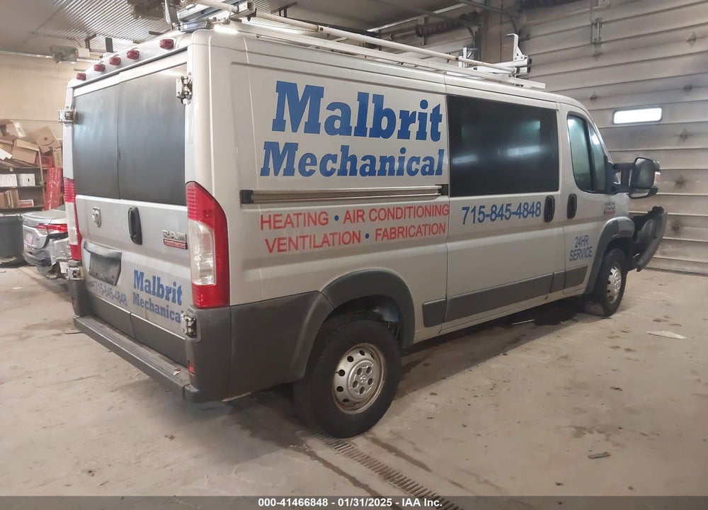 2016 RAM PROMASTER 1500 LOW ROOF VIN: 3C6TRVAG0GE130624