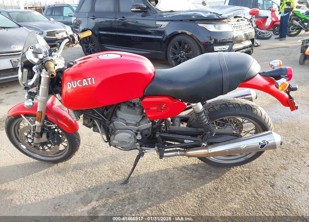 2007 DUCATI SPORTCLASSIC SPORT1000 VIN: ZDM1WABP07B008590