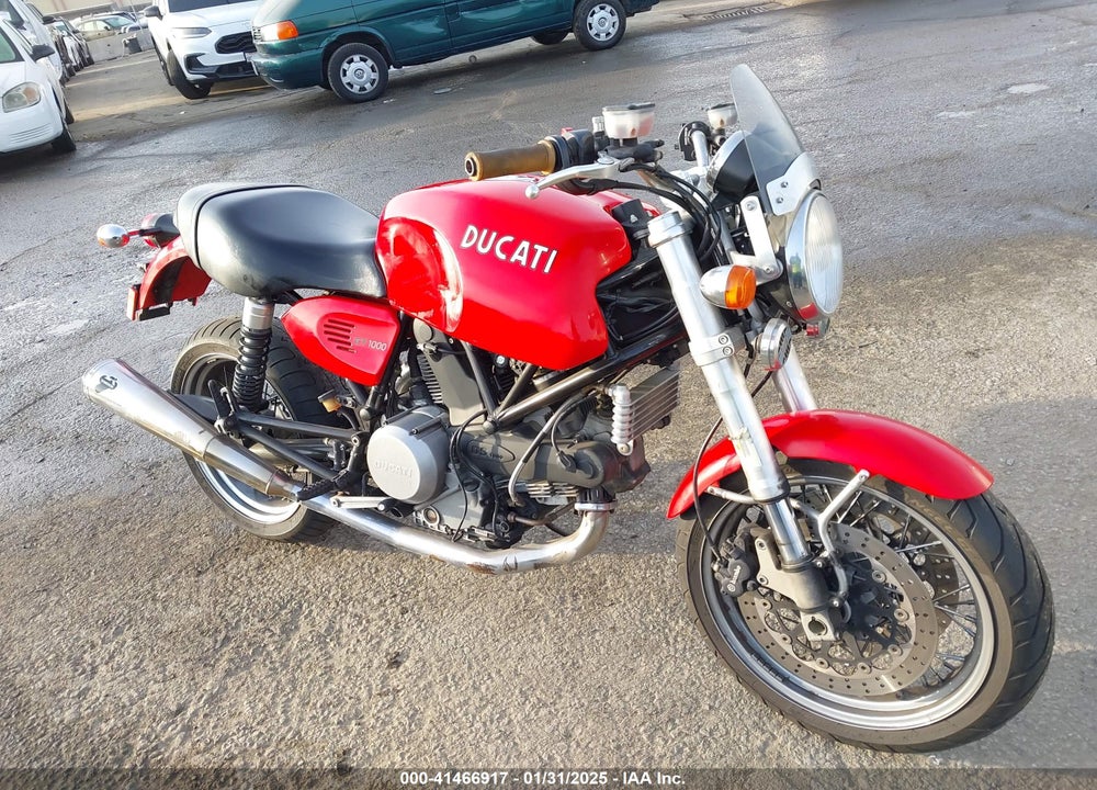 2007 DUCATI SPORTCLASSIC SPORT1000 VIN: ZDM1WABP07B008590