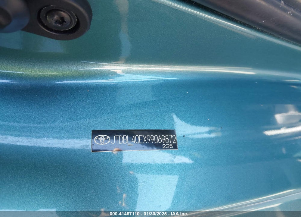 2009 TOYOTA COROLLA VIN: JTDBL40EX99069872
