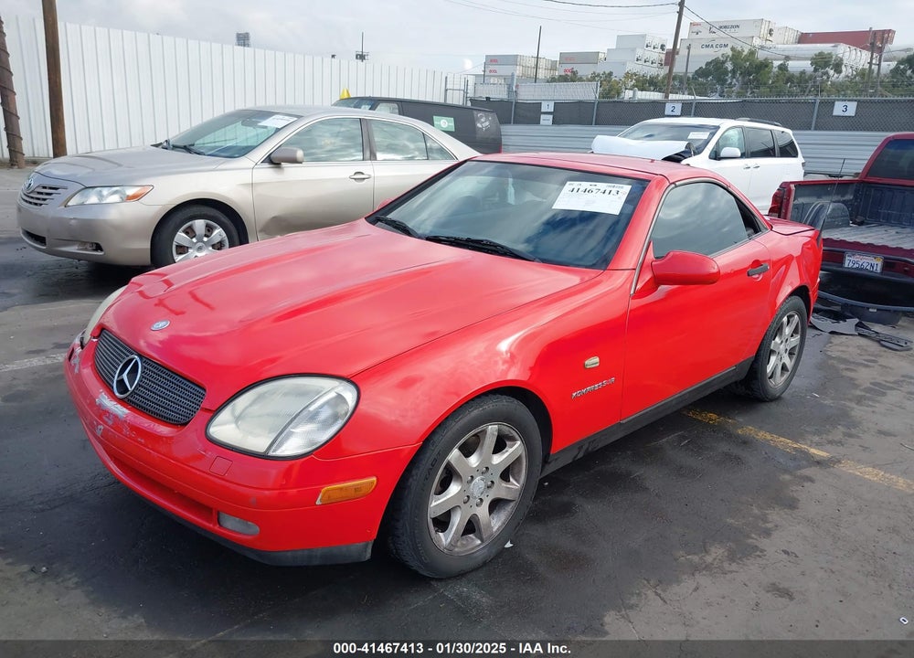 1999 MERCEDES-BENZ SLK 230 KOMPRESSOR VIN: WDBKK47F2XF107044