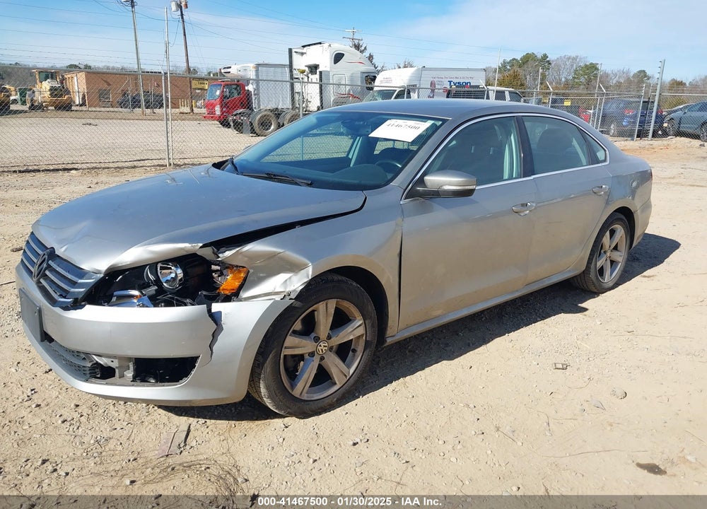 2014 VOLKSWAGEN PASSAT 1.8T SE VIN: 1VWBT7A38EC091653