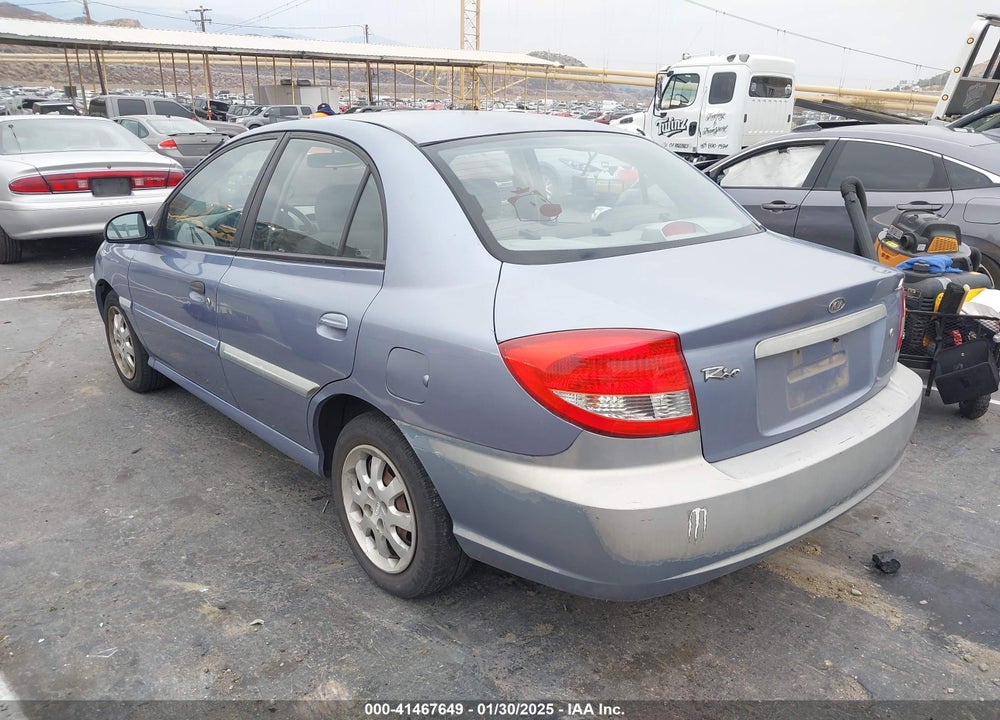 2003 KIA RIO VIN: KNADC125736236506