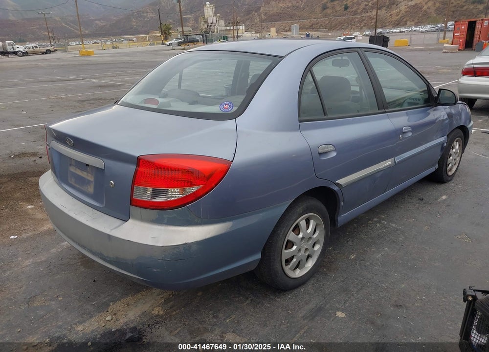 2003 KIA RIO VIN: KNADC125736236506