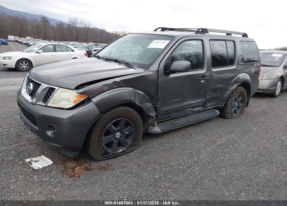 2008 NISSAN PATHFINDER SE VIN: 5N1AR18B48C650137
