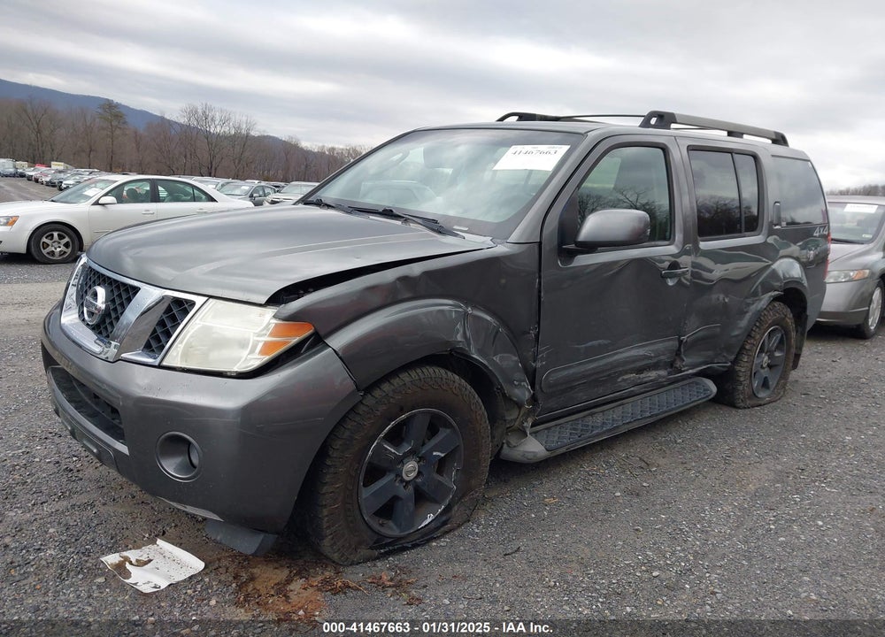 2008 NISSAN PATHFINDER SE VIN: 5N1AR18B48C650137