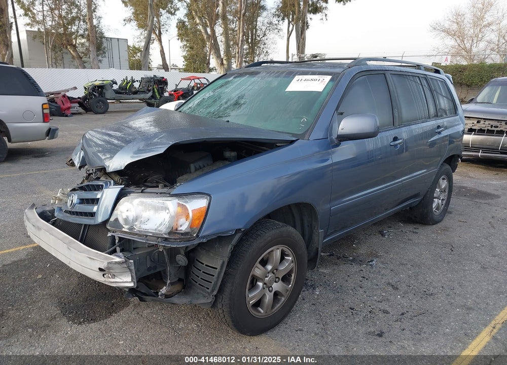 2007 TOYOTA HIGHLANDER V6 VIN: JTEEP21A370202826
