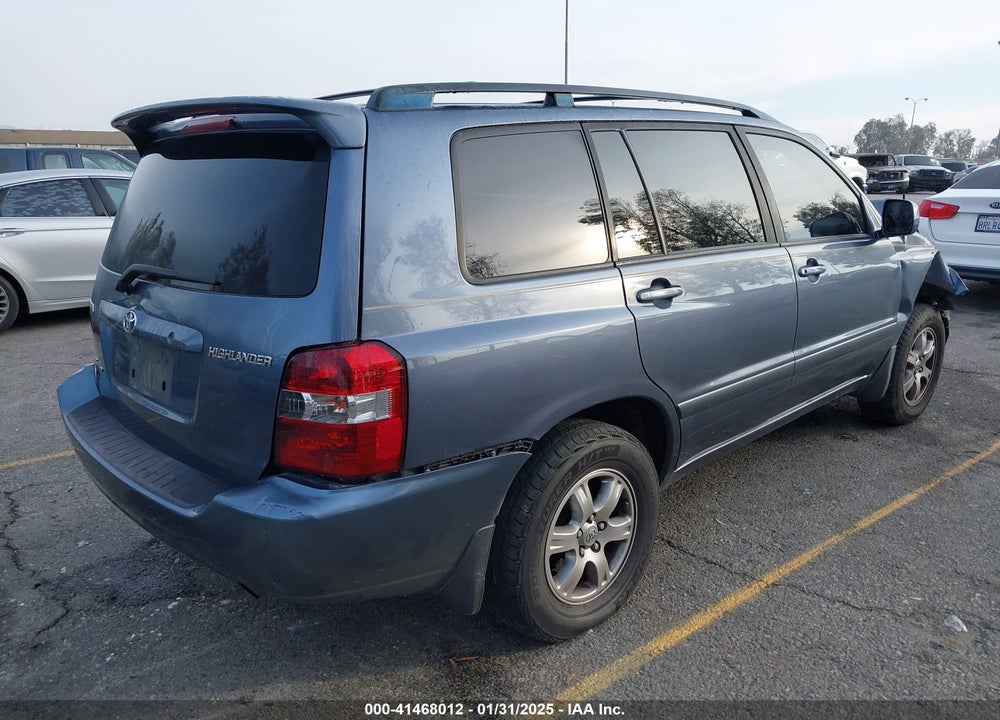 2007 TOYOTA HIGHLANDER V6 VIN: JTEEP21A370202826
