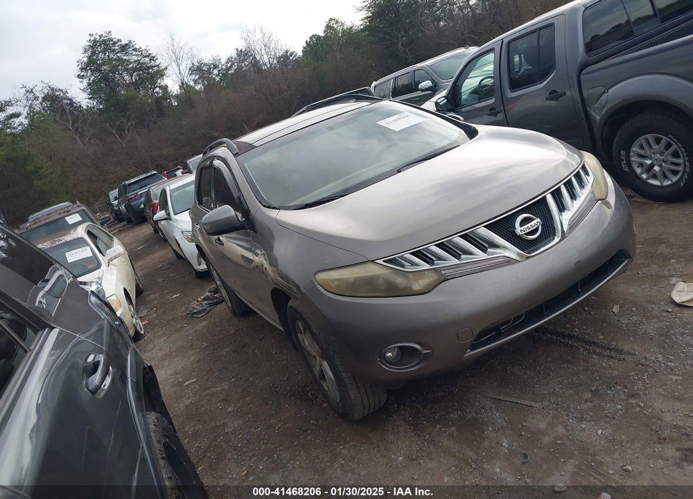 2009 NISSAN MURANO SL VIN: JN8AZ18U19W013944