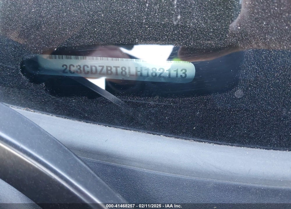 2020 DODGE CHALLENGER R/T VIN: 2C3CDZBT8LH182113