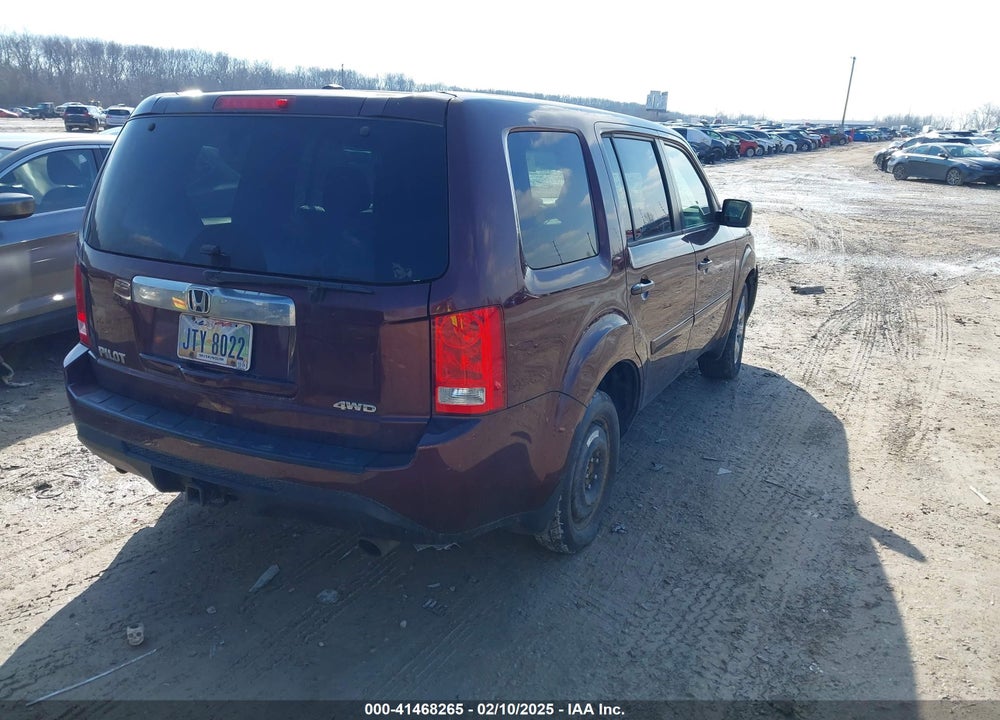 2012 HONDA PILOT EX-L VIN: 5FNYF4H53CB073765