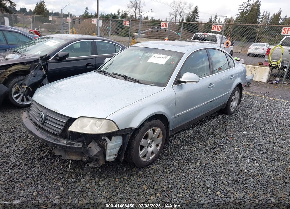 2005 VOLKSWAGEN PASSAT VIN: WVWAE63B45P012320