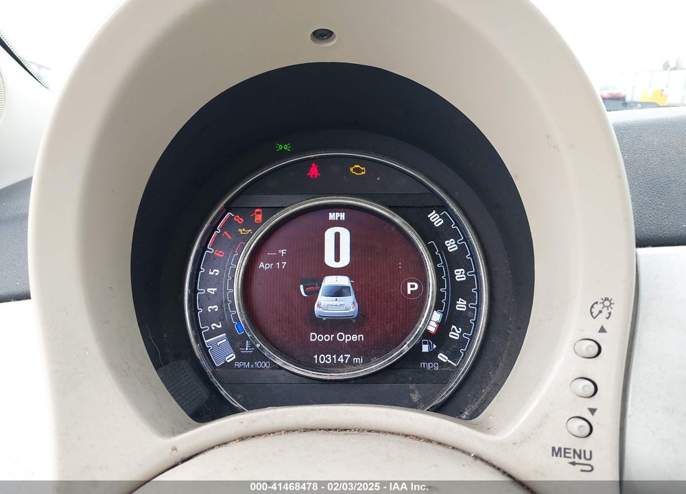 2017 FIAT 500 VIN: 3C3CFFKR1HT556430