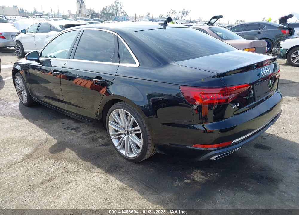 2019 AUDI A4 40 PREMIUM VIN: WAUHMAF49KN008950