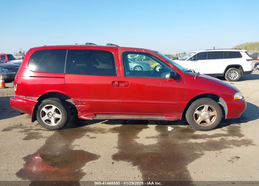 2001 NISSAN QUEST GXE VIN: 4N2ZN15T81D821145