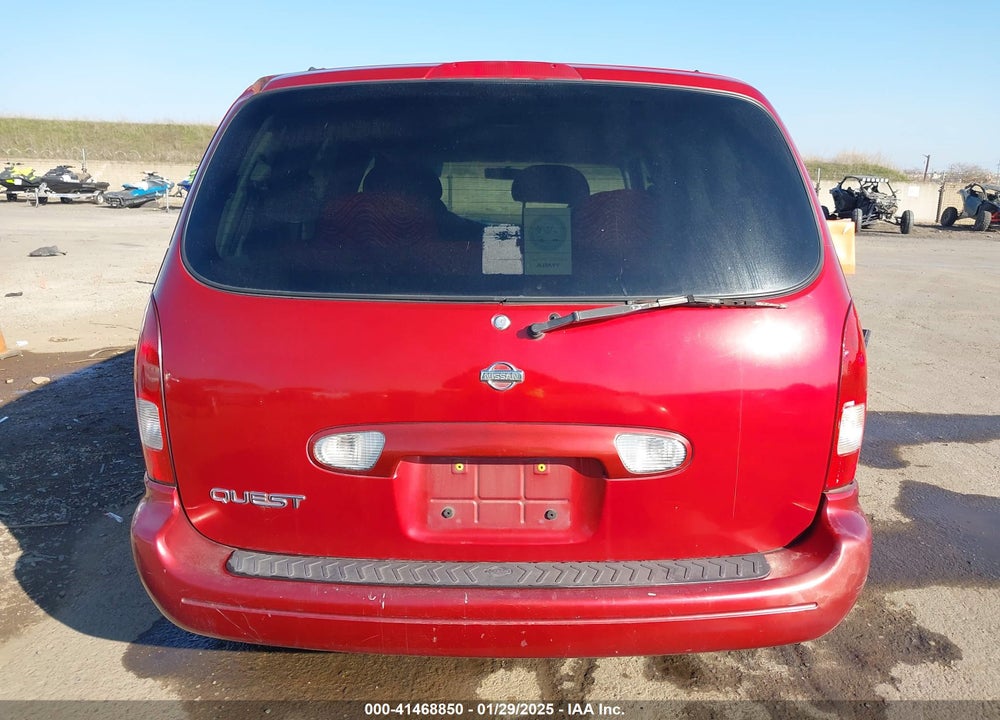 2001 NISSAN QUEST GXE VIN: 4N2ZN15T81D821145