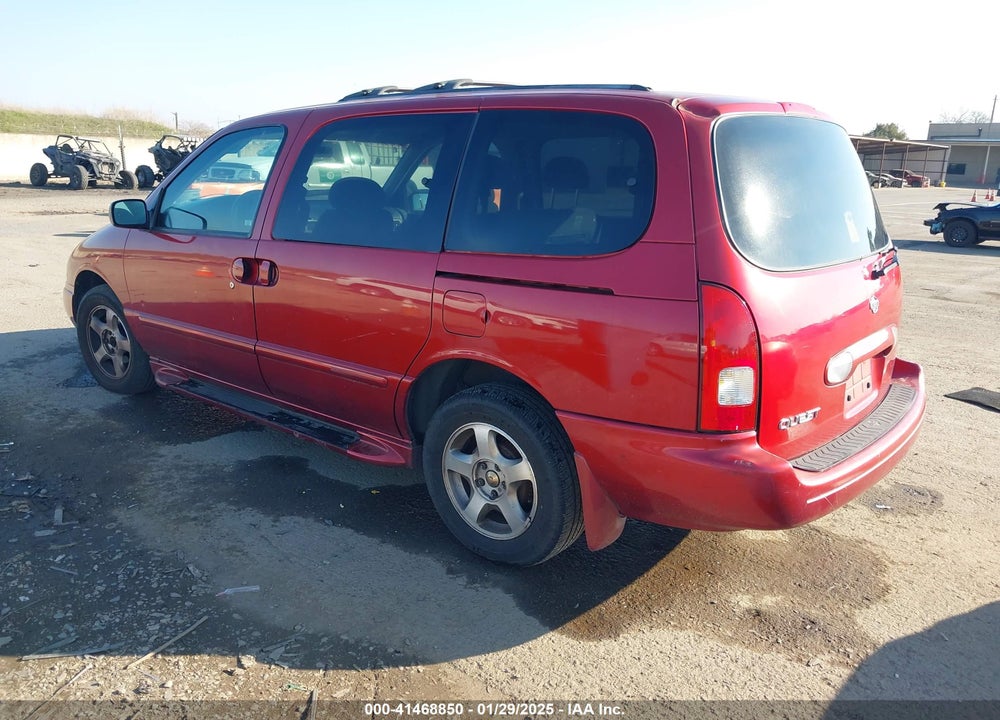 2001 NISSAN QUEST GXE VIN: 4N2ZN15T81D821145