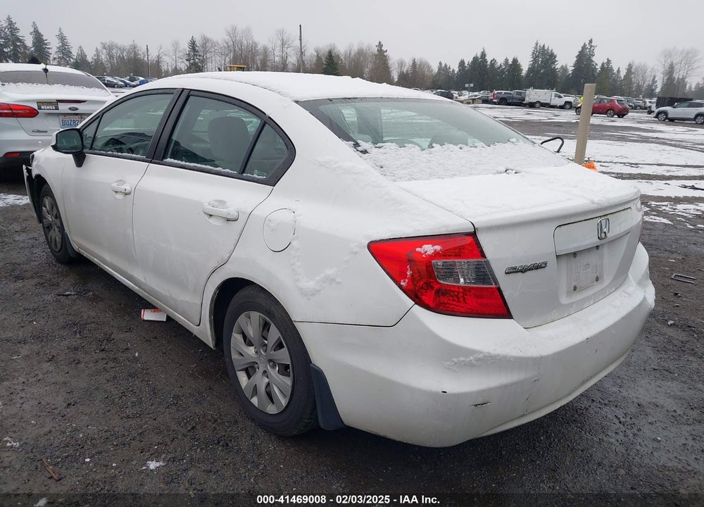2012 HONDA CIVIC LX VIN: 19XFB2F56CE312015