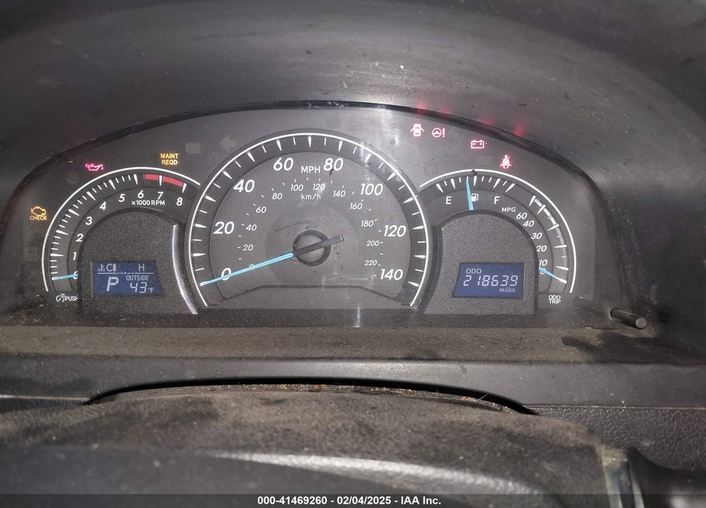 2012 TOYOTA CAMRY LE VIN: 4T1BF1FK5CU004673