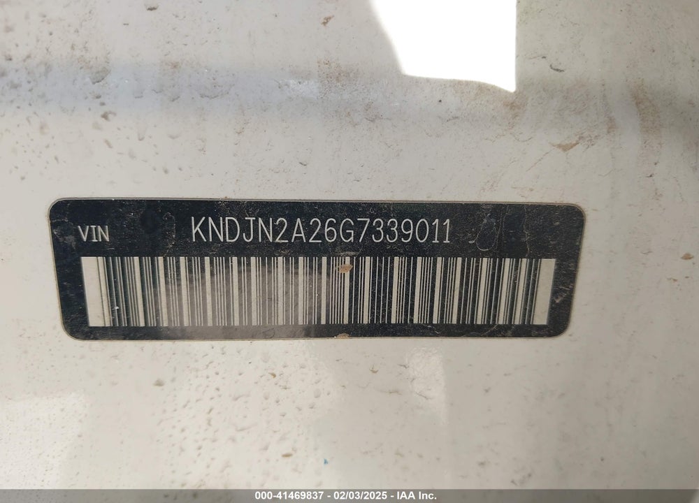 2016 KIA SOUL VIN: KNDJN2A26G7339011