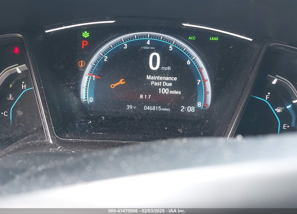2019 HONDA CIVIC EX VIN: SHHFK7H62KU401042