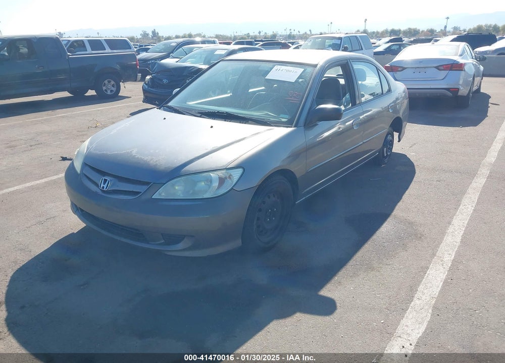 2004 HONDA CIVIC LX VIN: 2HGES16574H637169