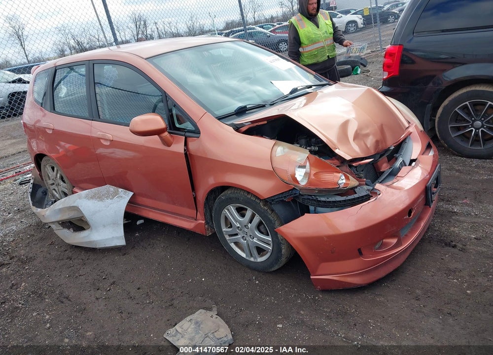 2007 HONDA FIT SPORT VIN: JHMGD38617S065367