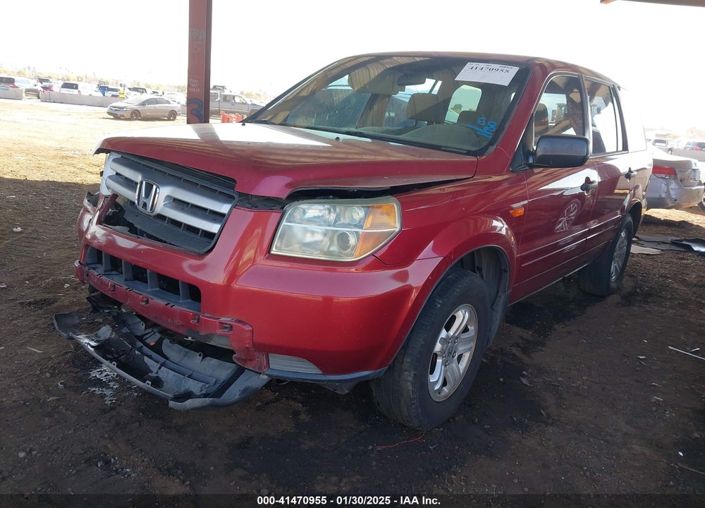 2006 HONDA PILOT LX VIN: 2HKYF18156H527029