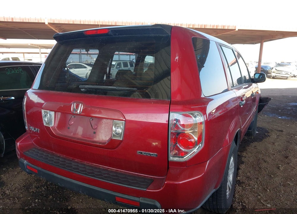 2006 HONDA PILOT LX VIN: 2HKYF18156H527029