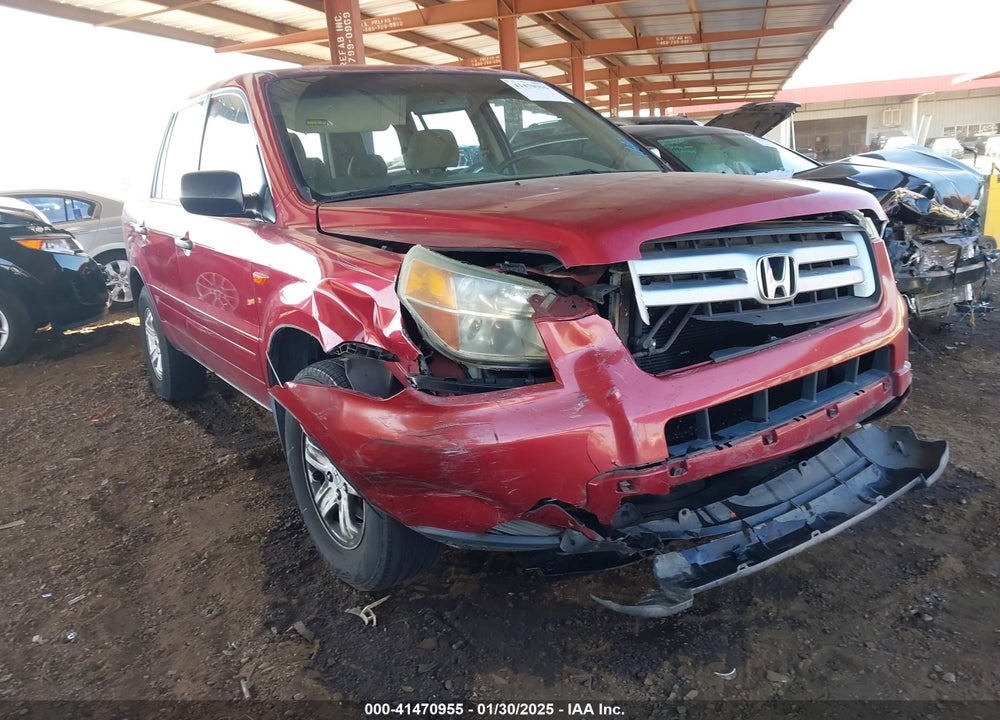 2006 HONDA PILOT LX VIN: 2HKYF18156H527029