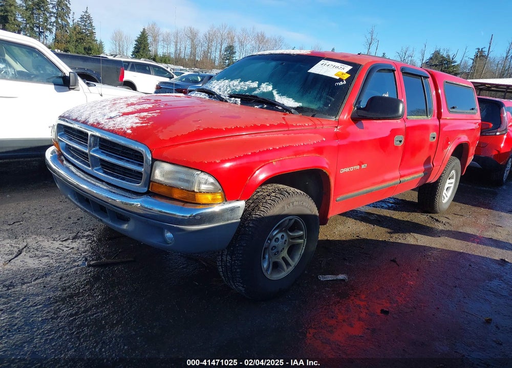2002 DODGE DAKOTA SLT VIN: 1B7HG48N62S518157