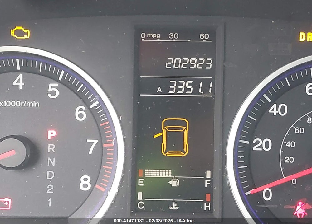 2008 HONDA CR-V VIN: 3CZRE38338G709645