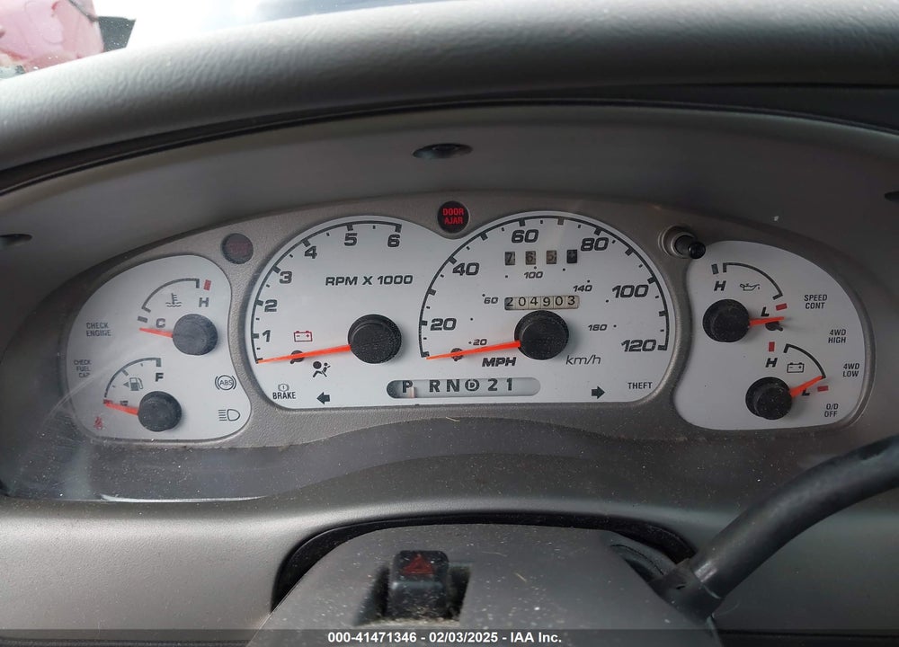 2001 FORD EXPLORER SPORT TRAC VIN: 1FMZU77E41UB74519