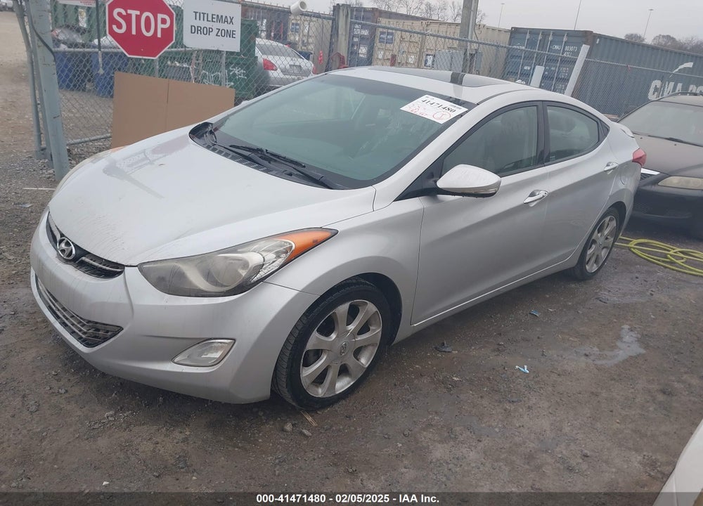 2013 HYUNDAI ELANTRA LIMITED VIN: KMHDH4AEXDU620960