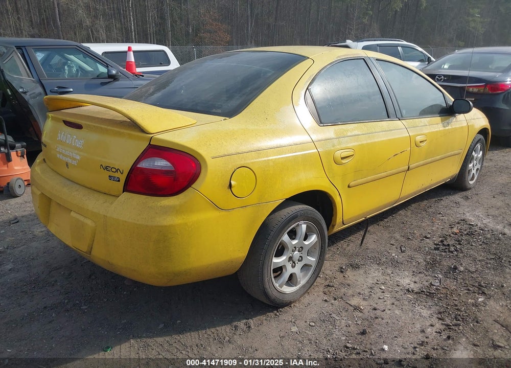 2004 DODGE NEON SXT VIN: 1B3ES56C74D593984