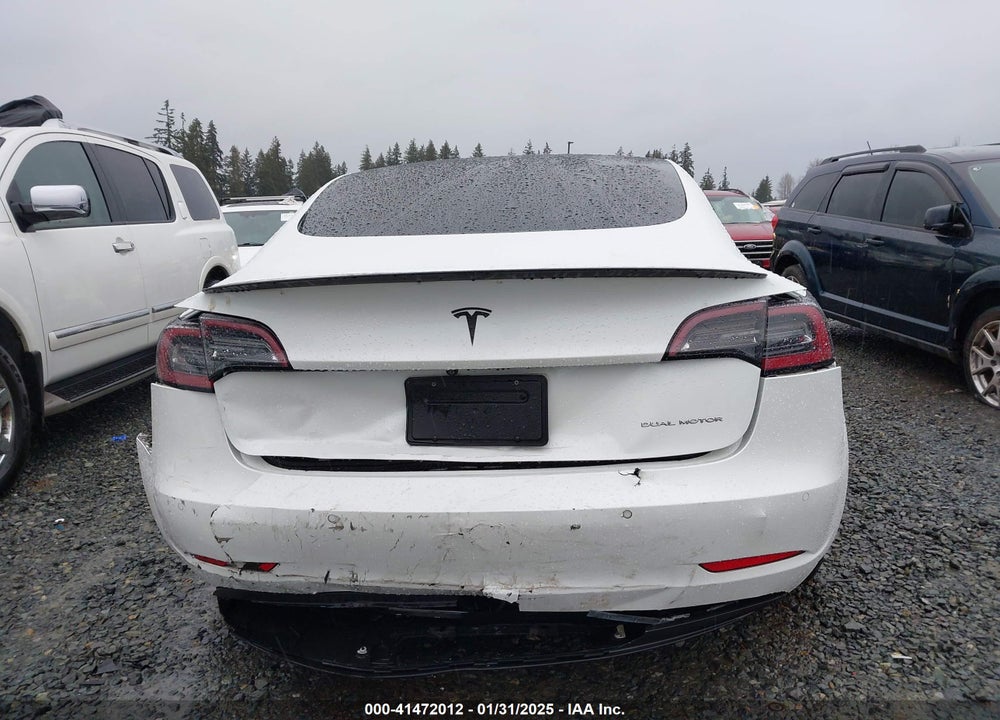 2020 TESLA MODEL 3 LONG RANGE DUAL MOTOR ALL-WHEEL DRIVE VIN: 5YJ3E1EB6LF638838