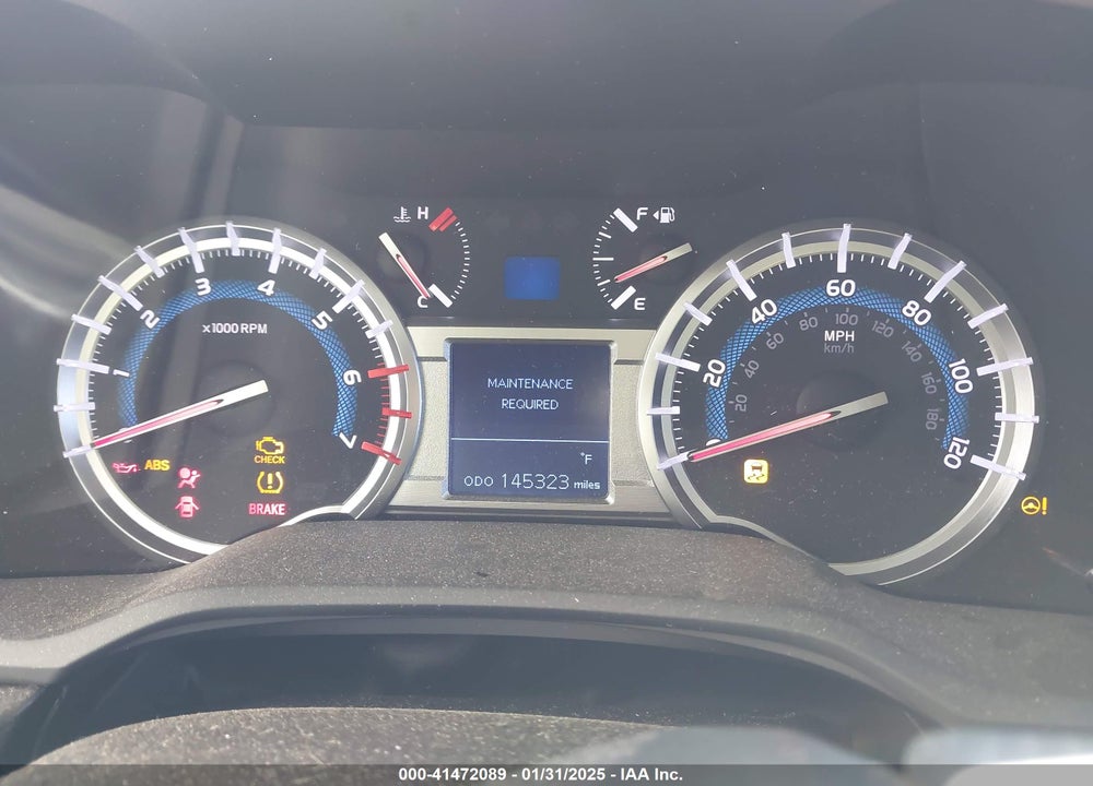 2016 TOYOTA 4RUNNER VIN: JTEZU5JR9G5126579