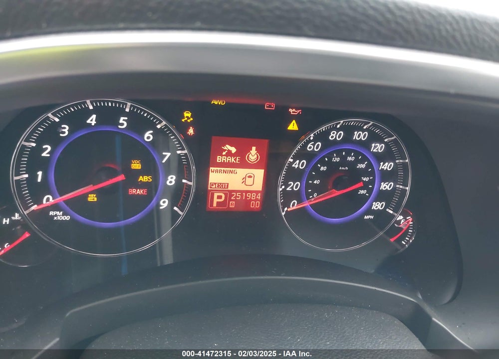 2011 INFINITI FX35 VIN: JN8AS1MW1BM734200